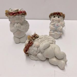 Vintage Dreamsicles Angel Cherubs Figurines Lot of 3 Cast Art 90s